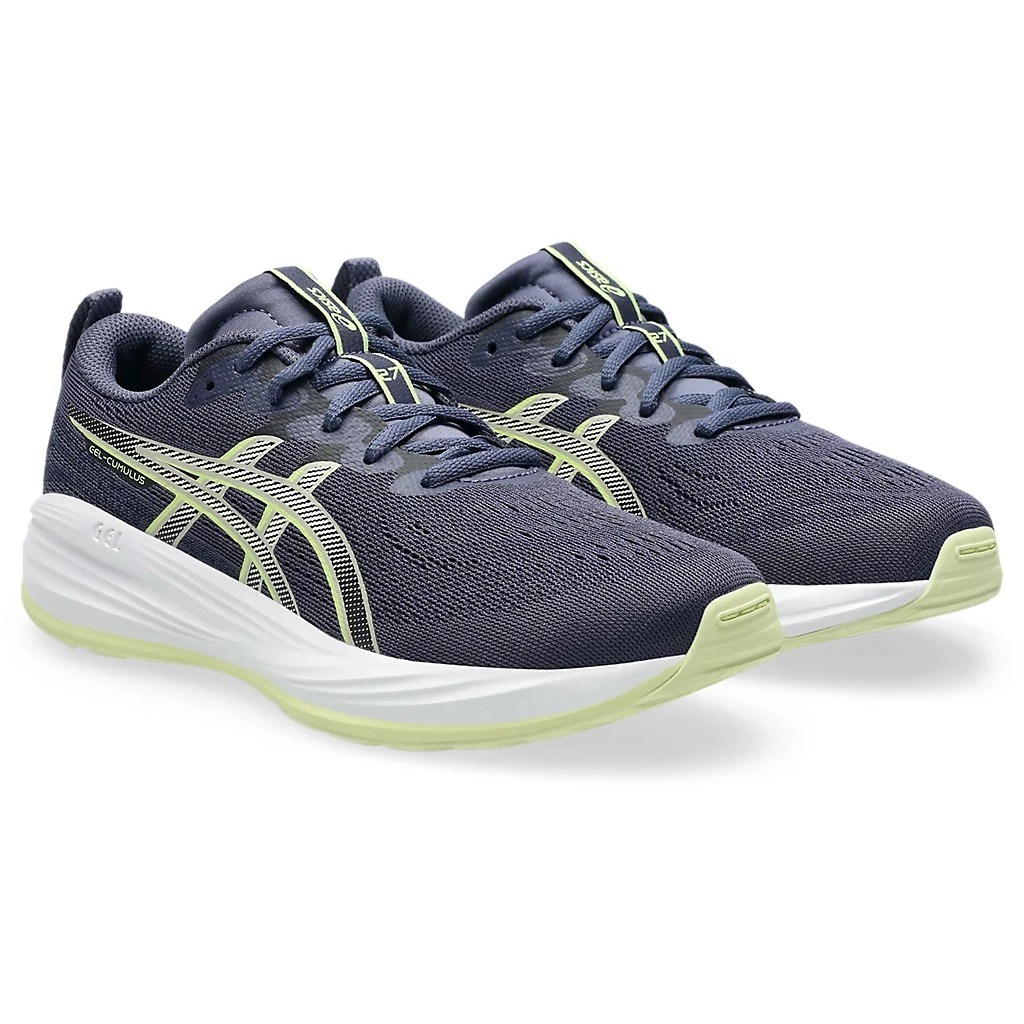 Asics Gel Cumulus 27 GS - Kids Running Shoes - Indigo Fog/Lucid Yellow