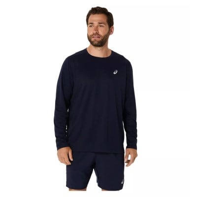 Asics Silver Mens Long Sleeve Top