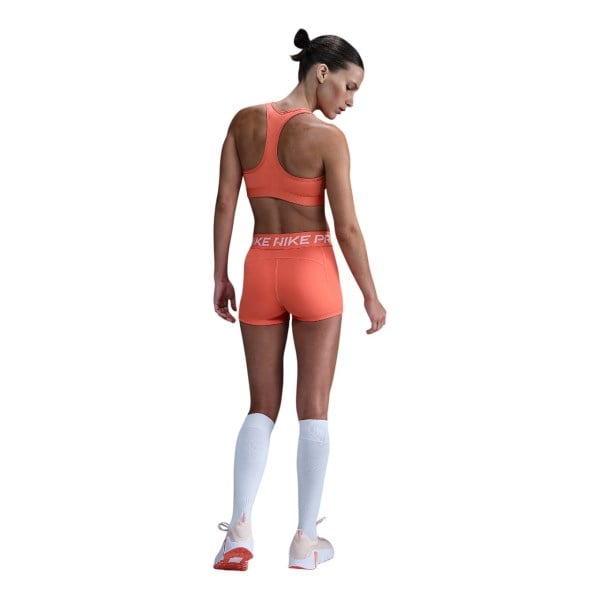 Nike Pro 3 Inch Womens Training Short - Light Wild Mango/White
