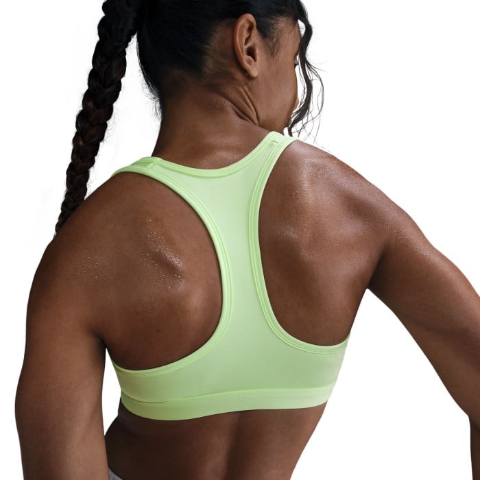 Nike Swoosh Padded Womens Sports Bra - Barely Volt/White