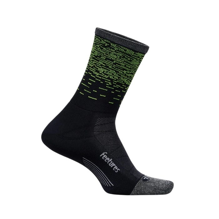 Feetures Elite Light Cushion Mini Crew Running Socks - Light Wave