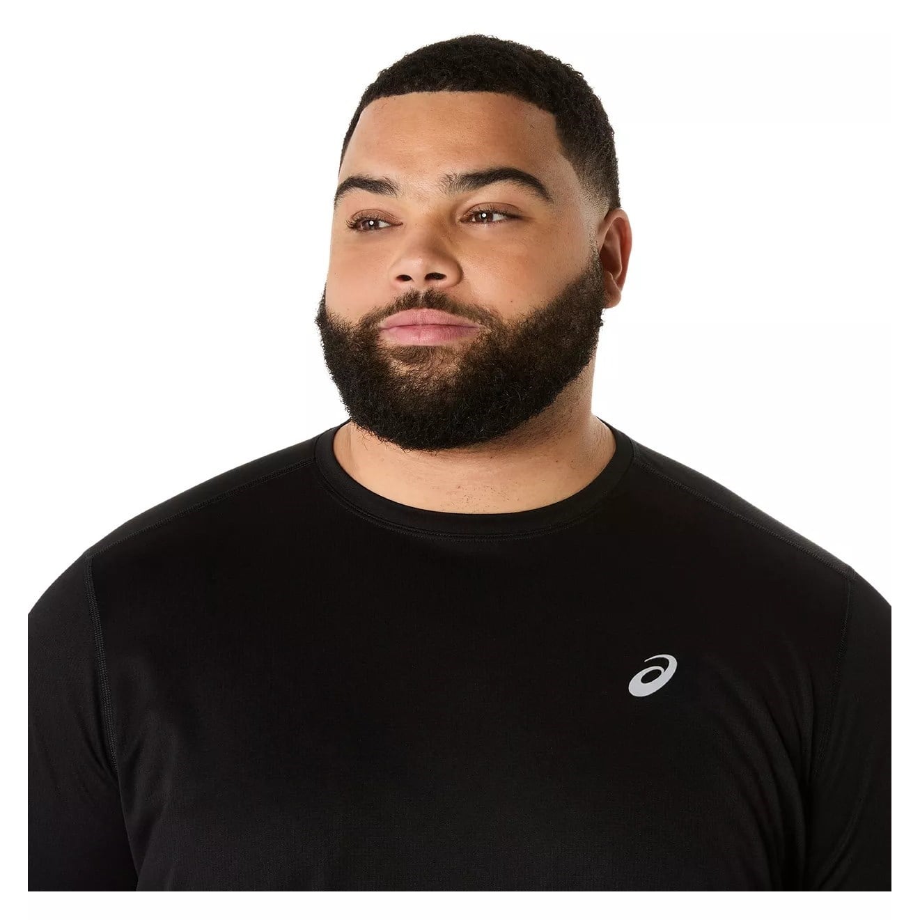 Asics Silver Mens Long Sleeve Top - Performance Black