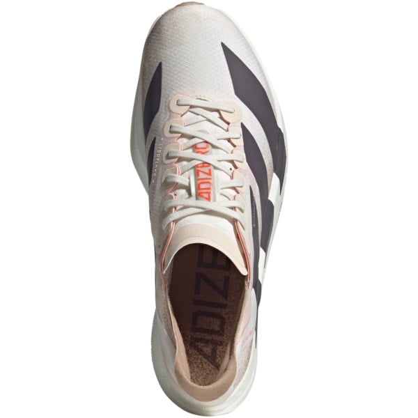 adidas Adizero Adios Pro 4 - Mens Racing Shoes - Cloud White/Grey Strata/Impact Orange