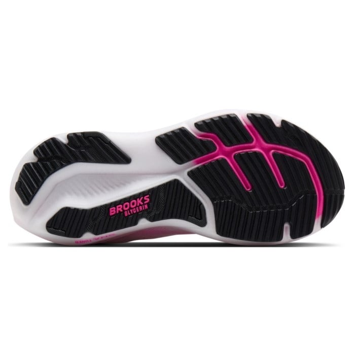 Brooks Glycerin 23 - Womens Running Shoes - White/Phantom/Pink