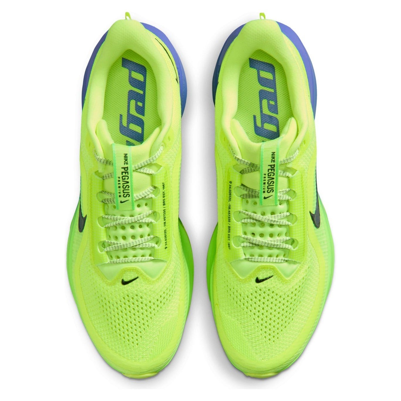 Nike Pegasus Premium - Mens Running Shoes - Volt Ice/Black Spruce/Lime Blast