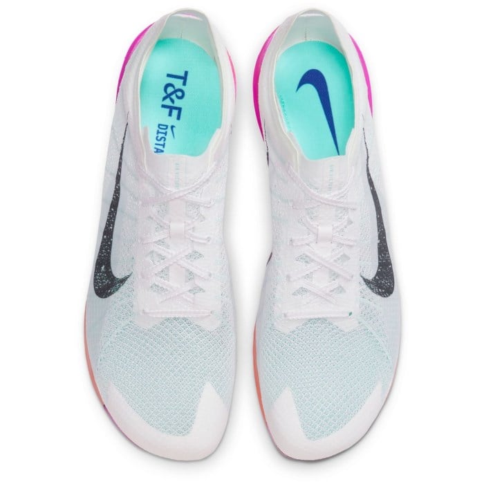 Nike Victory 2 - Unisex Mid Distance Track Spikes - White/Obsidian/Bright Crimson/Fire Pink