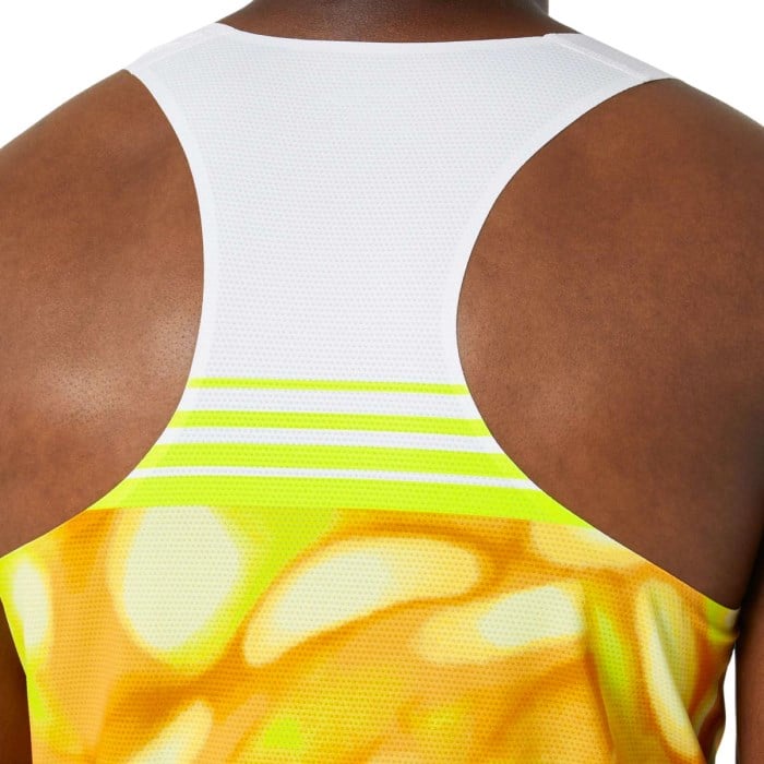 Saucony Elite Endorphin Mens Running Singlet - Peel/White