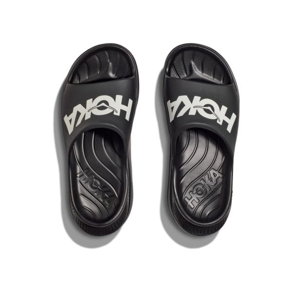 Hoka Ora Athletic Slide 3 - Unisex Recovery Slides - Black/White