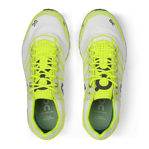 On Cloudflash - Womens Racing Shoes - Neon/White