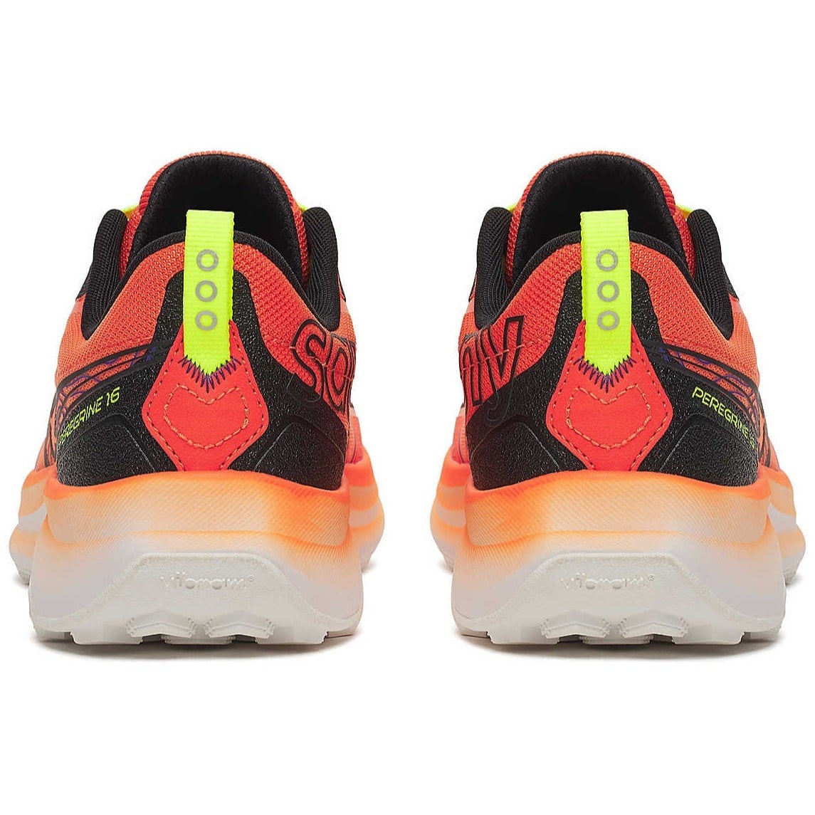 Saucony Peregrine 16 - Mens Trail Running Shoes - Fire/Black