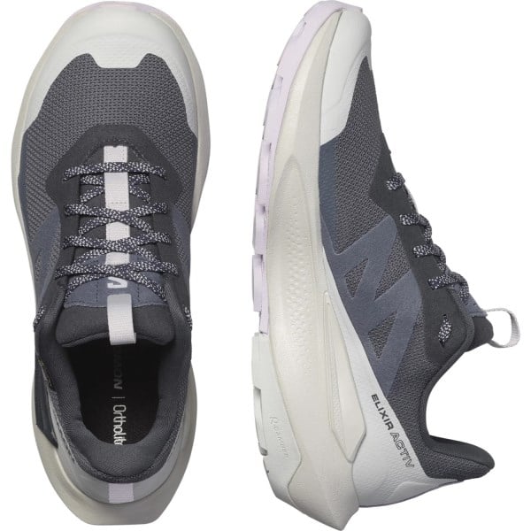 Salomon Elixir Activ GTX - Womens Hiking Shoes - India Ink/Glacier Grey/Orchid Petal