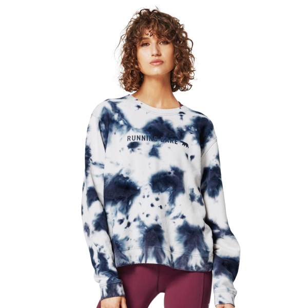 Running Bare Legacy Crew Womens Sweatshirt - Crew Tie-Dye