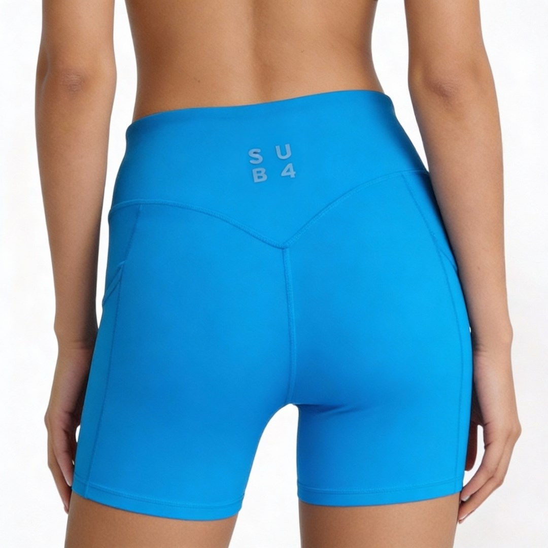 SUB4 Pulse 4 Inch Bike Shorts - Blue Star