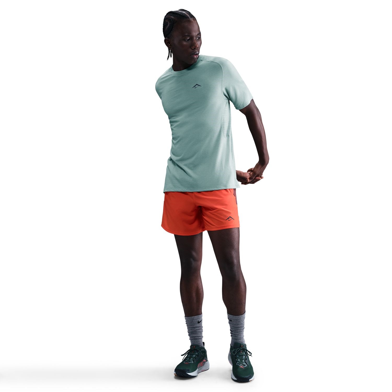 Nike Solar Chase ADV Running T-Shirt - Mens - Cannon/Black