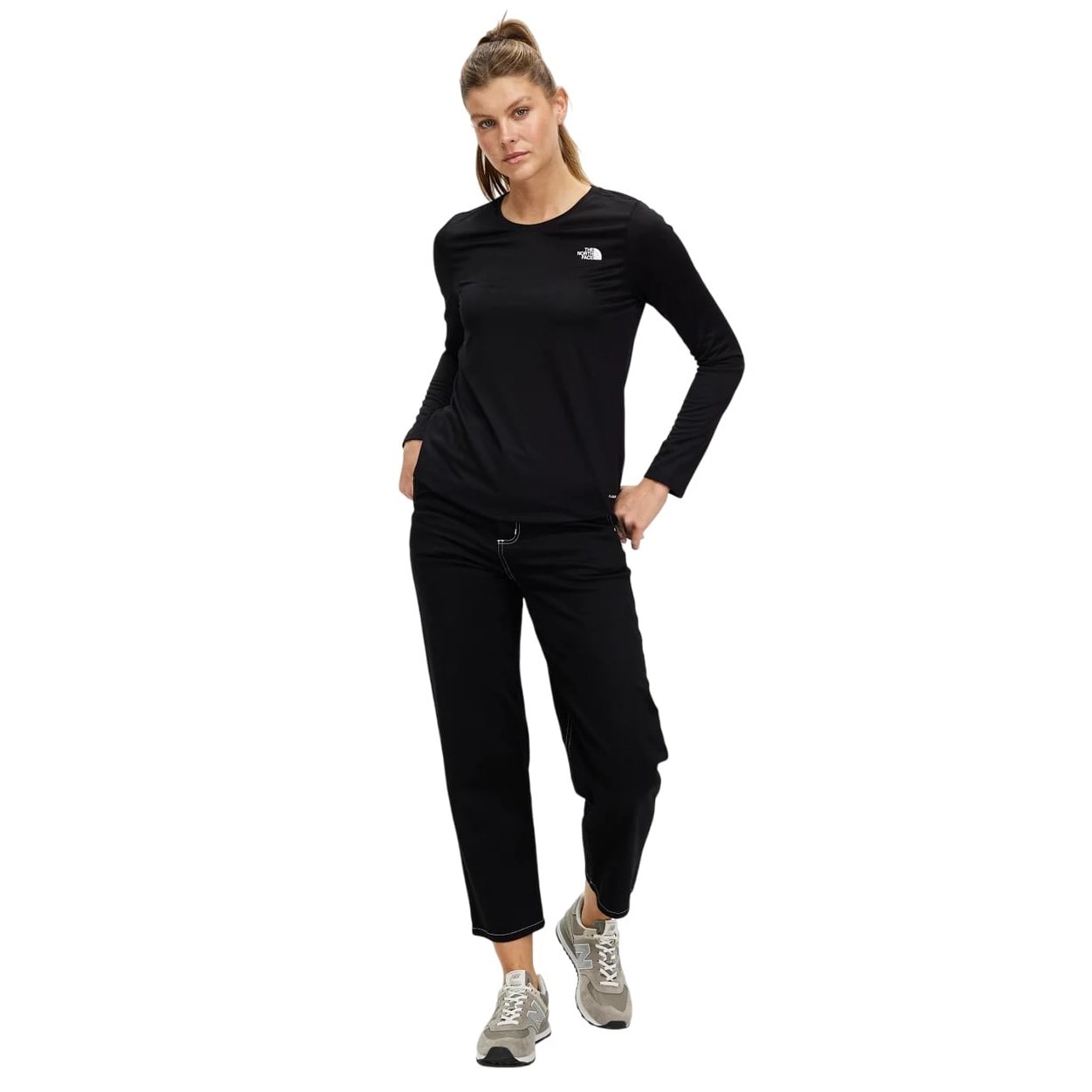 The North Face Womens Elevation Long Sleeve - TNF Black