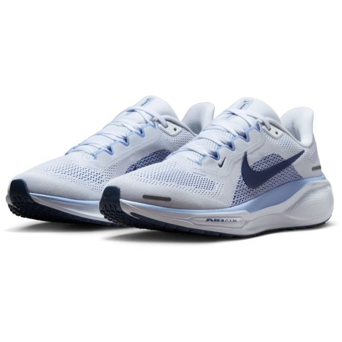 Nike Pegasus 41 - Womens Running Shoes - White/Diffused Blue/Aluminum
