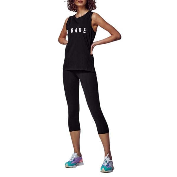 Running Bare Easy Rider Womens Muscle Tank Top - Black