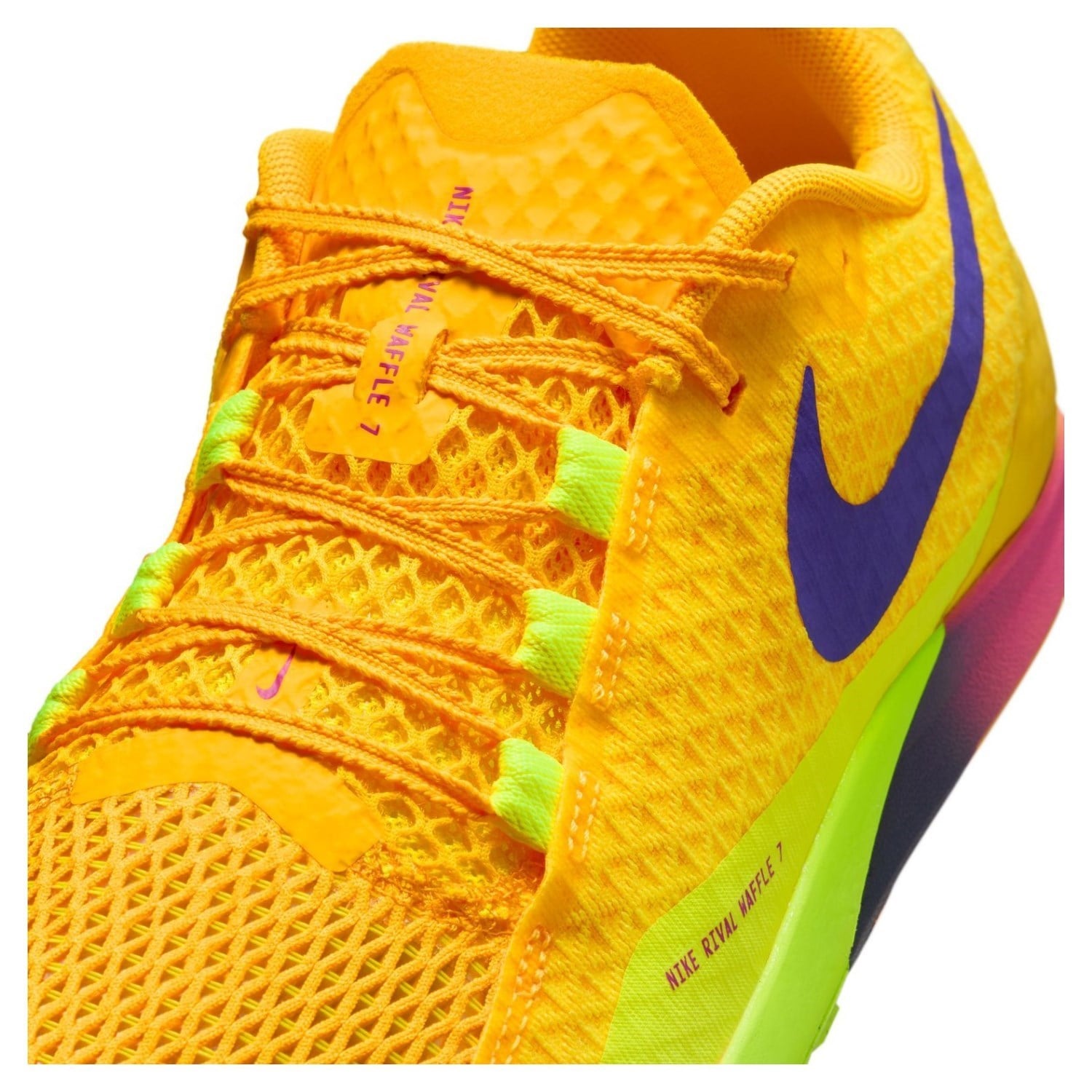 Nike Zoom Rival Waffle 7 - Mens Racing Waffles - Citron Pulse/Indigo Burst/Blue Void