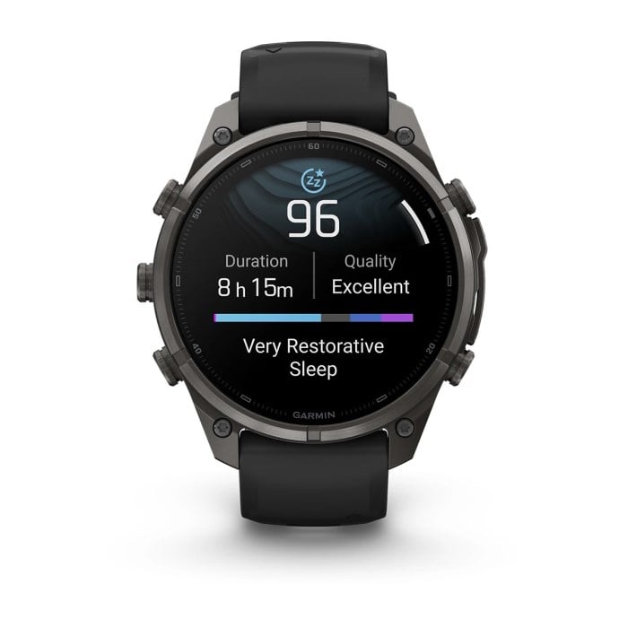 Garmin Fenix 9 Pro 47mm Premium Multisport Smartwatch - Carbon Grey DLC Titanium with Black/Pebble - Carbon Grey DLC Titanium with Black/Pebble Grey Silicone Band - image 13