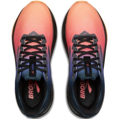 Brooks Ghost 17 - Mens Running Shoes - Skyway/Moonlight/Orange