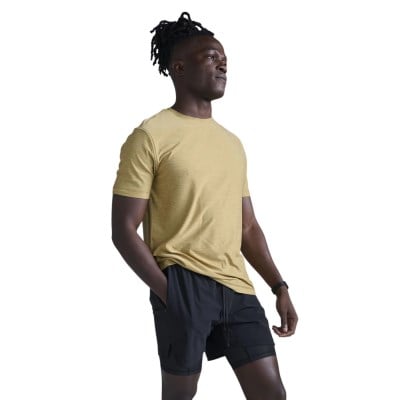 2XU Mens Signature T-Shirt - Khaki/Khaki