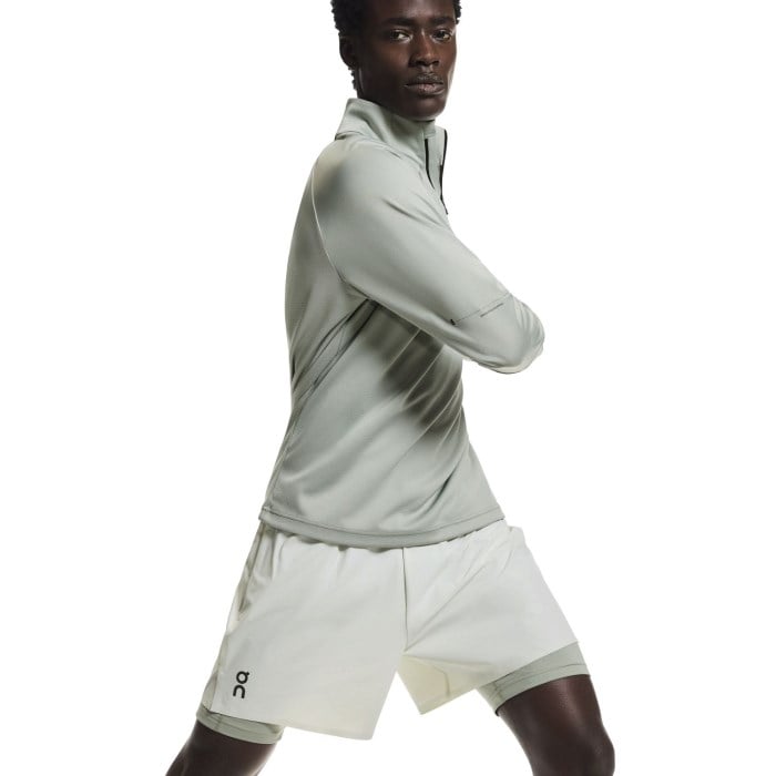 On Performance Mens 5 Inch 2-In-1 Running Shorts - Iceberg/Tin