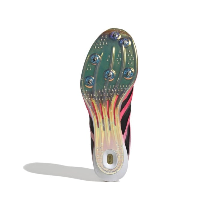 adidas Adizero Prime SP 4 - Unisex Track Sprint Spikes - Solar Turbo/Core Black/Gold Metallic - image 4
