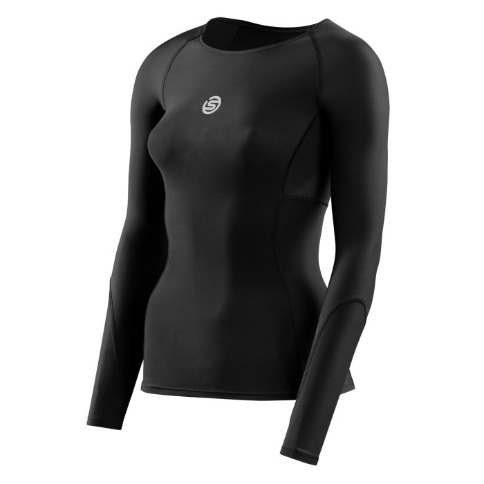 Skins Series-3 Womens Compression Long Sleeve Top - Black - image 5