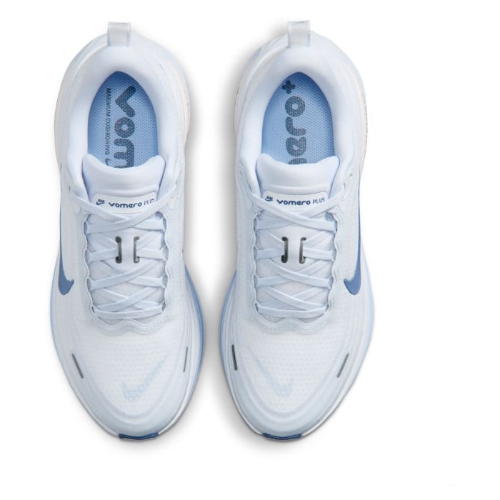 Nike Vomero Plus - Womens Running Shoes - White/Aluminium/Football Grey - image 6