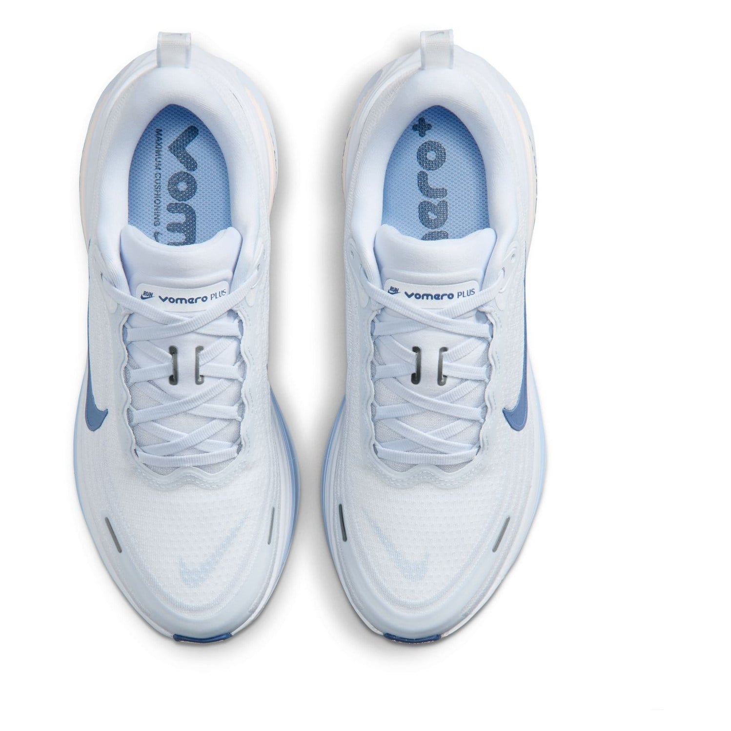 Nike Vomero Plus - Womens Running Shoes - White/Aluminium/Football Grey - image 6