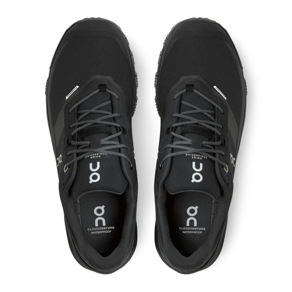On Cloudventure Waterproof 3 - Mens Trail Running Shoes - Black