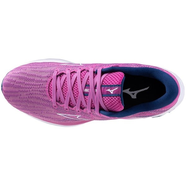 Mizuno Wave Rider 27 - Womens Running Shoes - Rosebud/White/Navy Peony