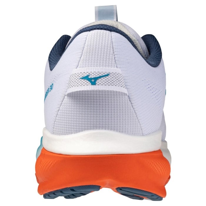 Mizuno Wave Rider 30 - Mens Running Shoes - White/Blue Jewel/Orange.com - image 5