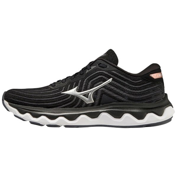 Mizuno Wave Horizon 6 - Womens Running Shoes - Black/Silver/Rose Copper
