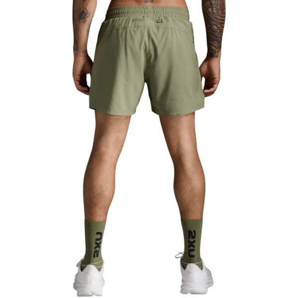 2XU Aero 5 Inch Mens Running Shorts - Hunter/Black Reflective
