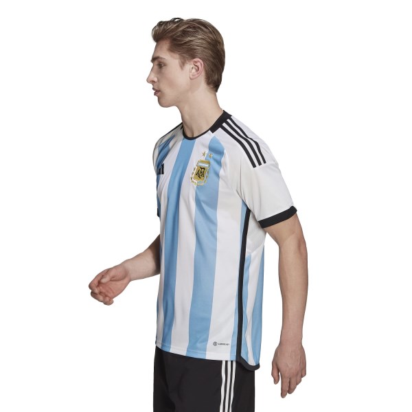 Adidas Argentina 22 Home Mens Soccer Jersey - White/Light Blue