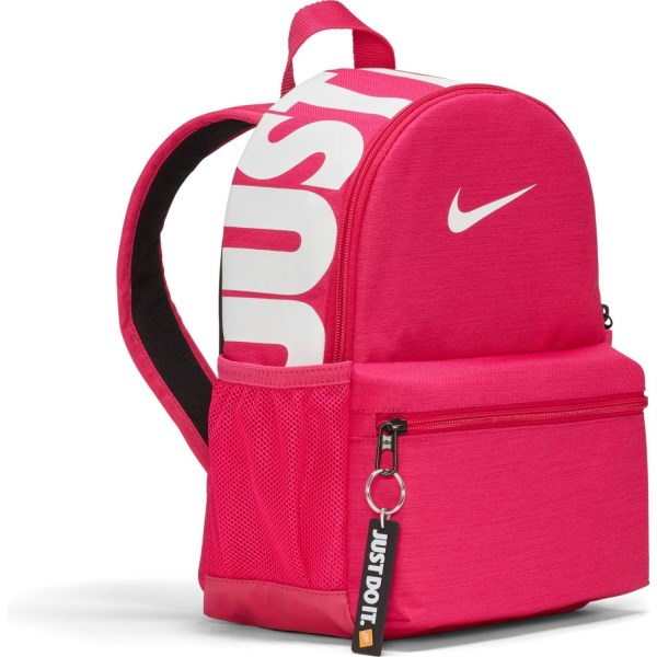 Nike Brasilia JDI Kids Mini Backpack Bag - Fireberry/White