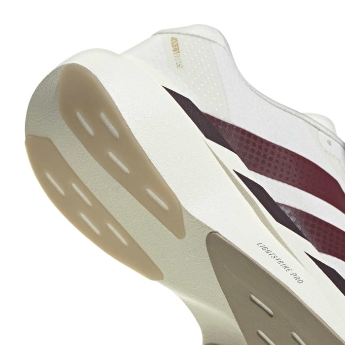 adidas Adizero Evo SL Woven - Womens Running Shoes - Off White/Shadow Red/Collegiate Green - image 8