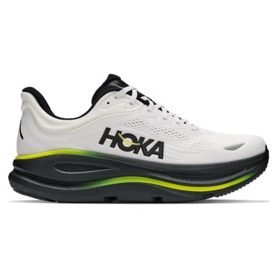 Hoka Bondi 9 - Mens Running Shoes - White/Citrus