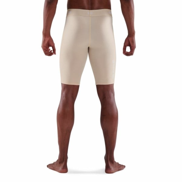 Skins Series-1 Mens Compression Half Tights - Beige