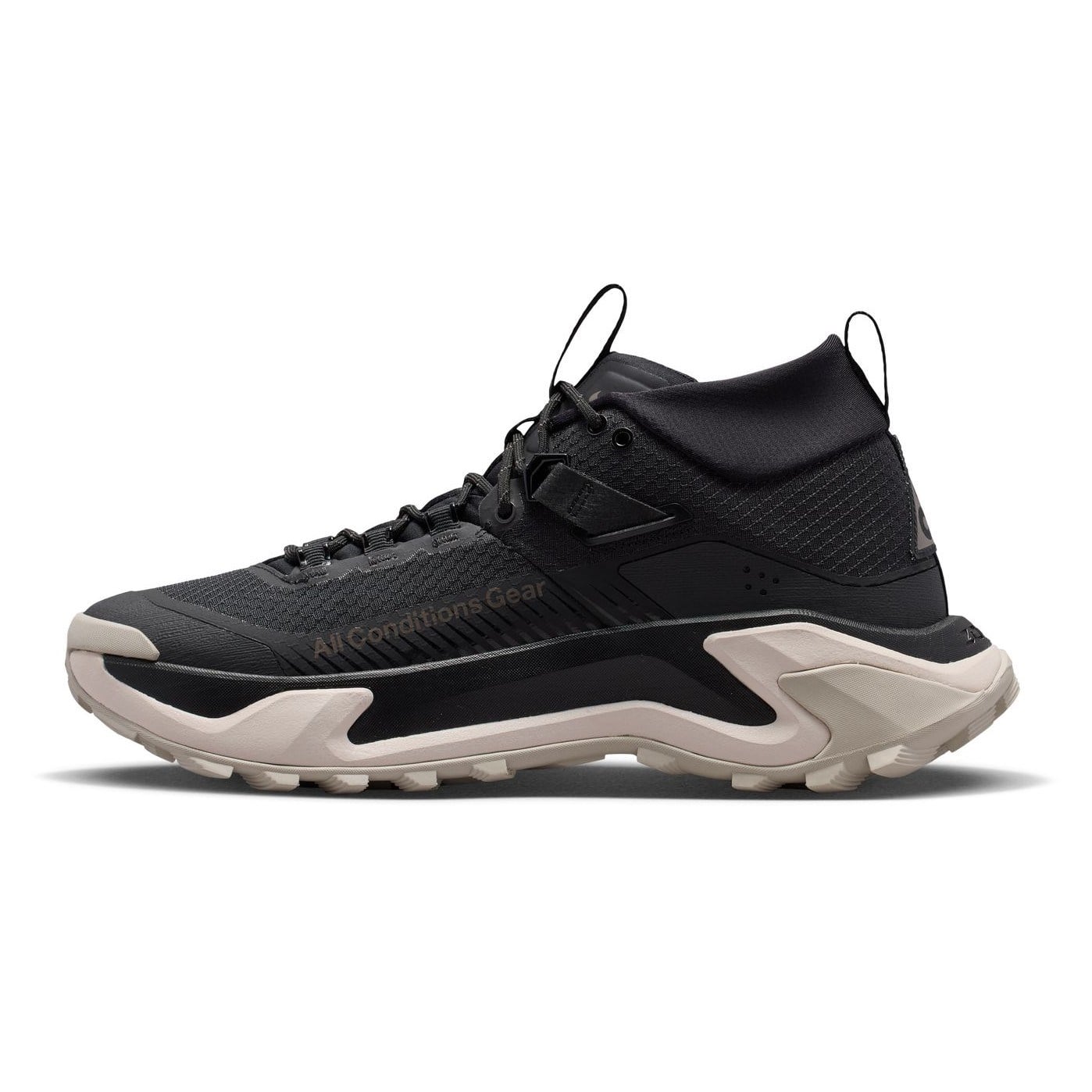Nike ACG Zegama Hike - Mens Hiking Shoes - Black/Ironstone/Cream - image 3
