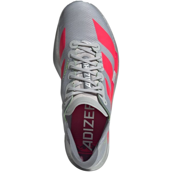 adidas Adizero Adios Pro 4 - Mens Racing Shoes - Silver Metallic/Lucid Red/Grey
