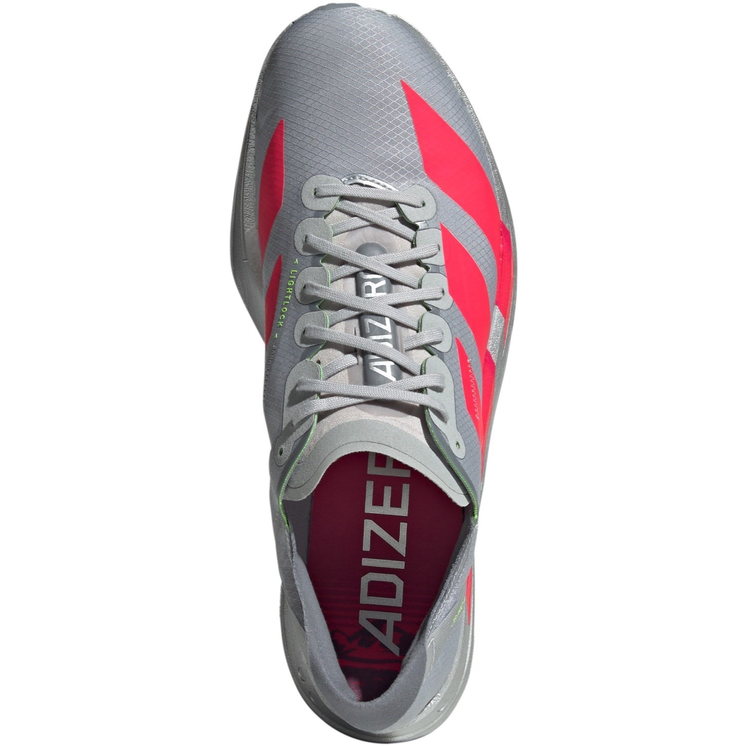adidas Adizero Adios Pro 4 - Mens Racing Shoes - Silver Metallic/Lucid Red/Grey