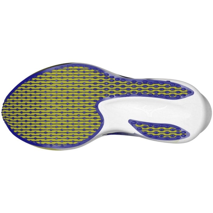 Mizuno Hyperwarp Pure - Unisex Racing Shoes - White/Lightning Yellow/Dazzling Blue