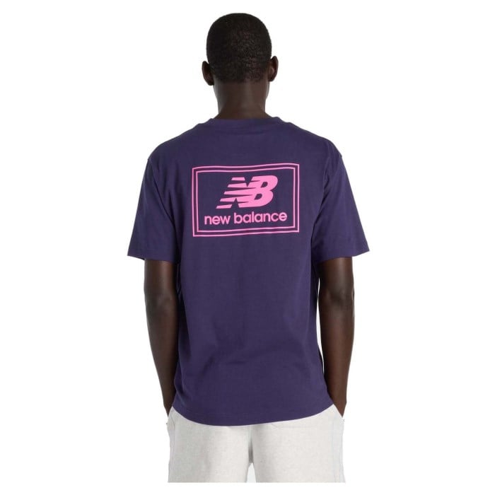 New Balance Mens Woven Label T-Shirt - Boysenberry