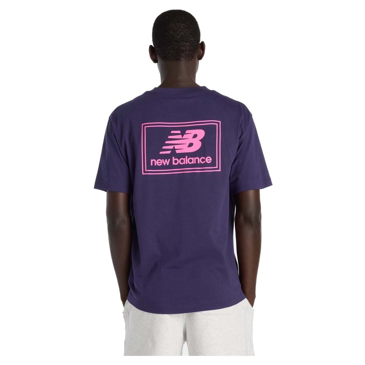 New Balance Mens Woven Label T-Shirt - Boysenberry