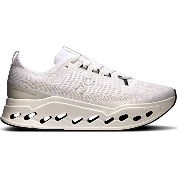 On Cloudsurfer Max - Mens Running Shoes - White/White