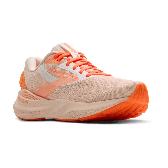 Brooks Adrenaline GTS 24 - Womens Running Shoes - Hyperglow Pink/Nectarine/Orange