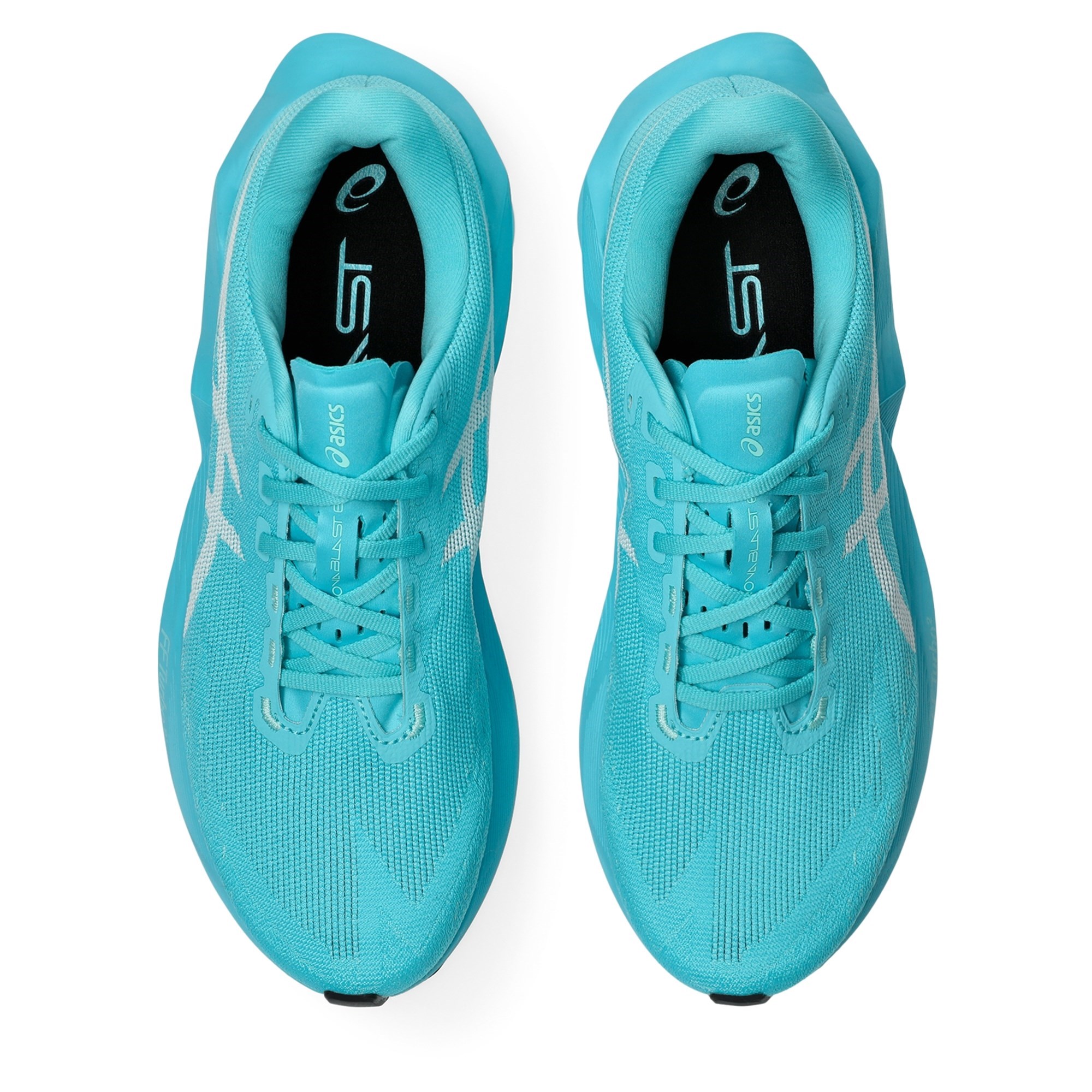 Asics Novablast 6 - Mens Running Shoes - Energy Aqua/White - image 4