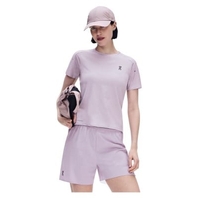 On Running Performance-T Womens Running T-Shirt - Foxglove/Orchid